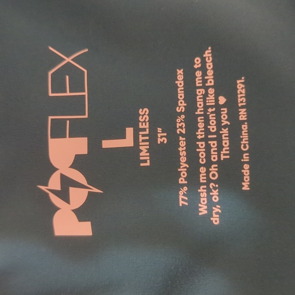 Teal Flared Women's Pants - Picture 6 of 6